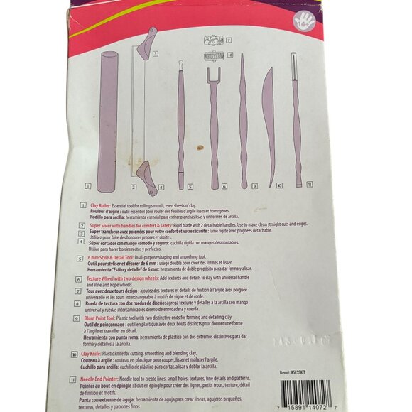 Clay Embossing Bundle Walnut Hollow Embossing Set and Sculpey Tool Kit Pls Read - Picture 3 of 6